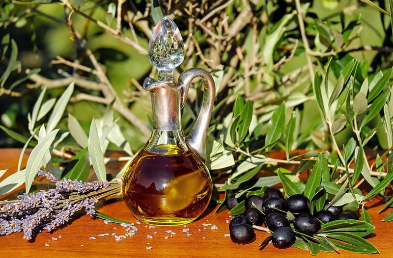 Olive Oil and Fresh Ingredients
